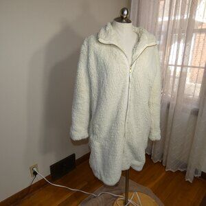 White Sherpa Coat  Size M  Gap